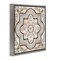 Stupell Industries Traditional Symmetrical Tile Floater Framed Canvas Wall Art Design by Eli Jones